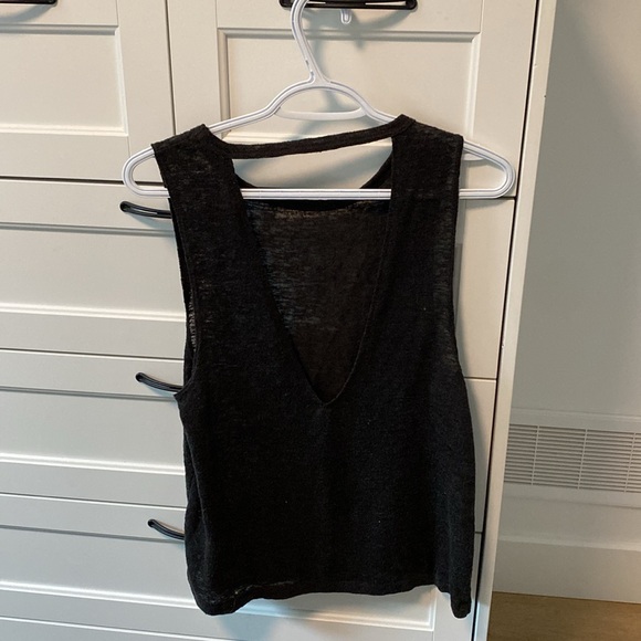 Dark Grey Scoopback Billibong Tank - Picture 2 of 3